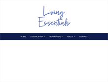 Tablet Screenshot of livingessentials.ca